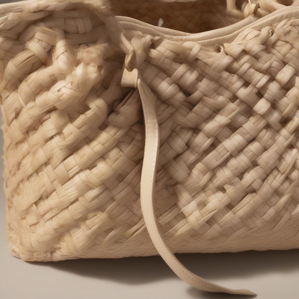 Balenciaga Woven Raffia Bag