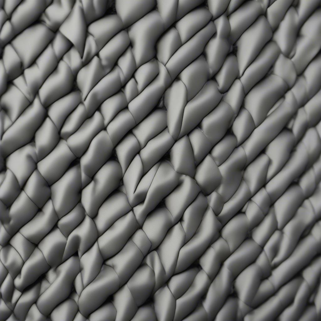 Close-up view of ballistic weave fabric