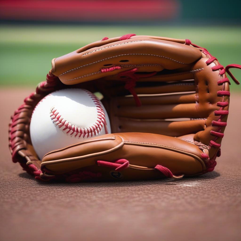 Baseball Glove Basket Weave Pattern for Infielders