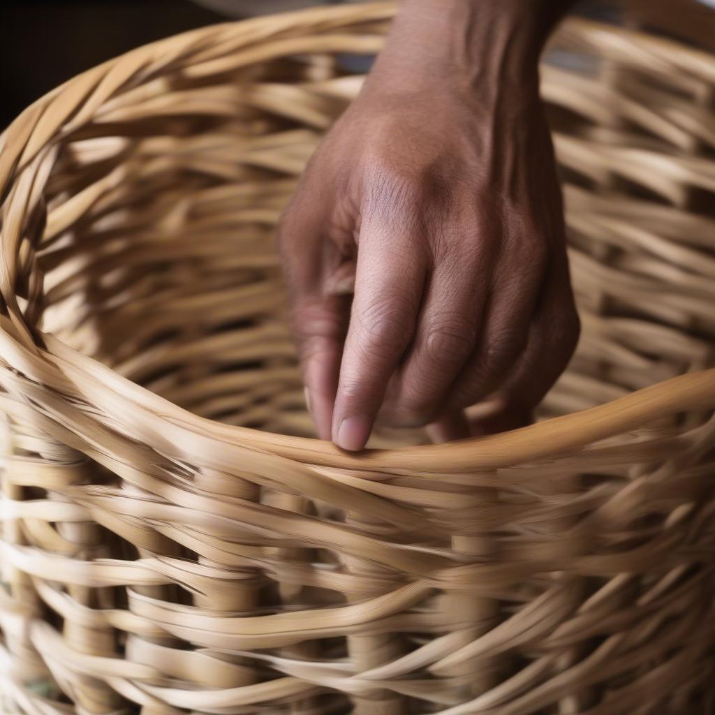 Basic Flax Basket Weave