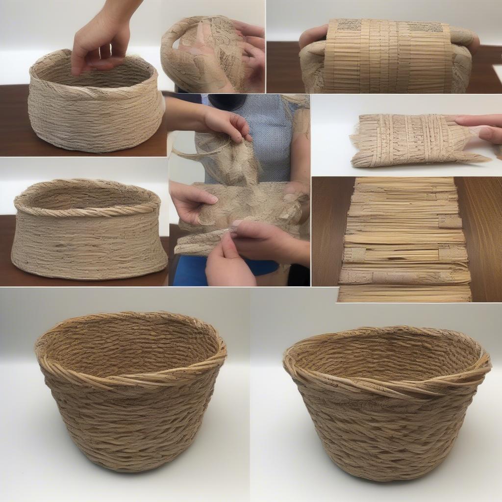 Basic Newspaper Basket Weaving Patterns