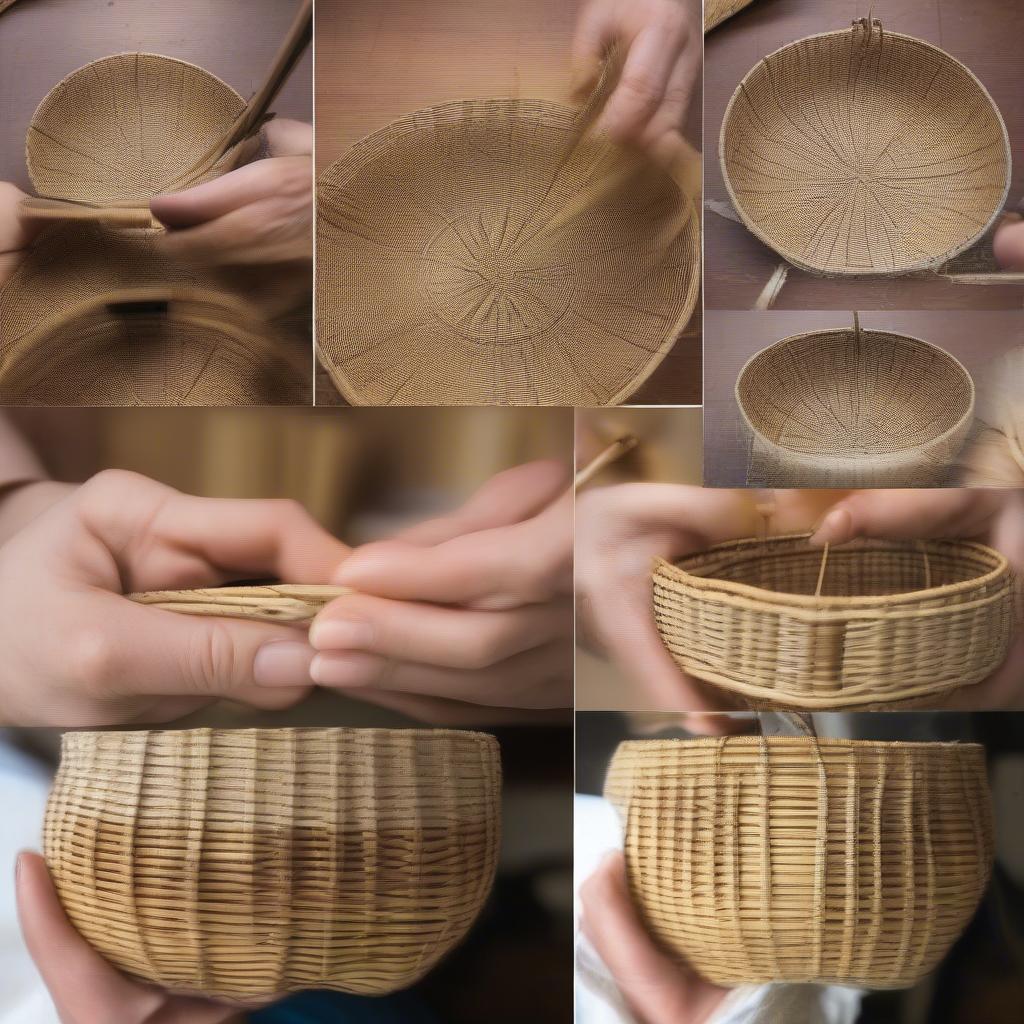 Weaving a Basic Round Basket: Step-by-Step