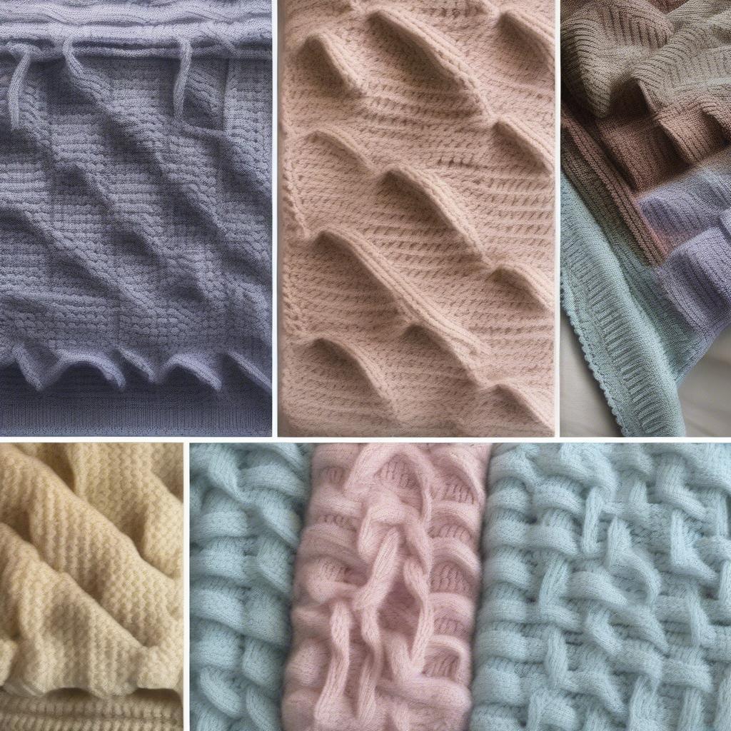 Basket Weave Baby Blanket Variations