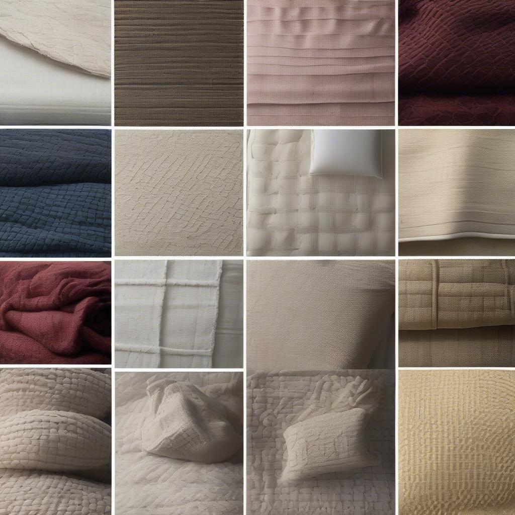 Basket Weave Bedspread Materials: Cotton, Chenille, Wool, and Linen