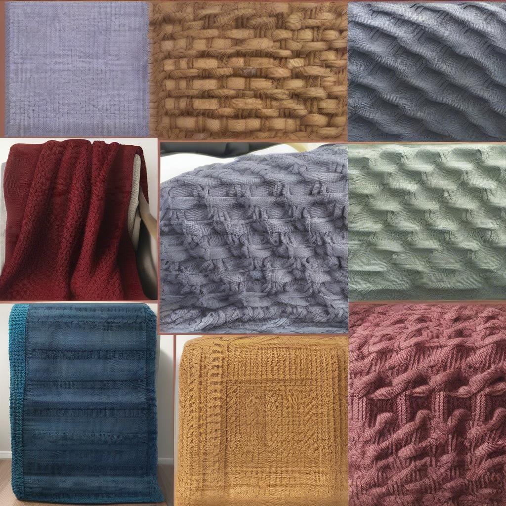 Variety of Basket Weave Blanket Patterns