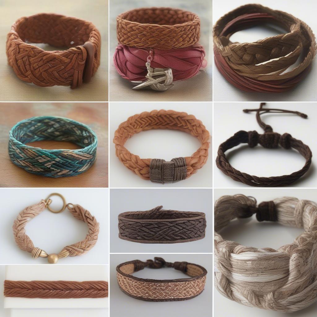 Basket Weave Bracelet Variations