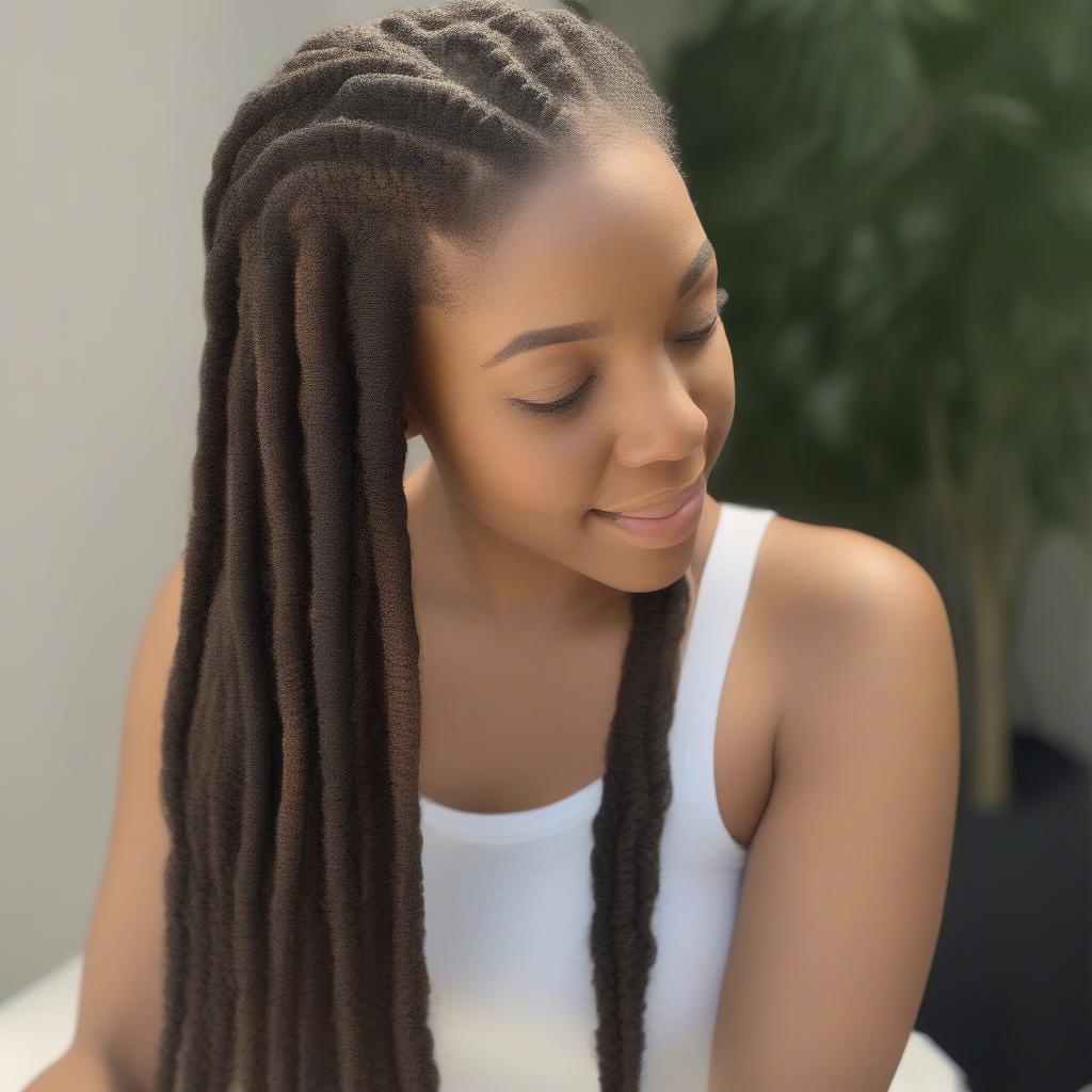 Maintaining Basket Weave Braid Dreads