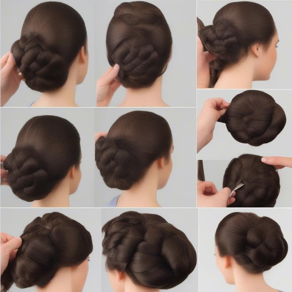 Basket weave bun hairstyle tutorial