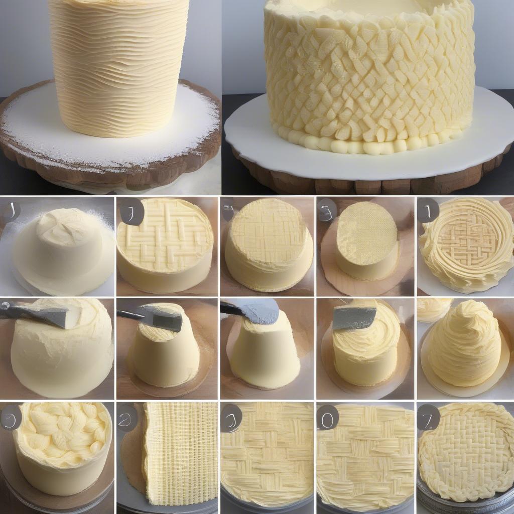 Step-by-Step Basket Weave Buttercream Process