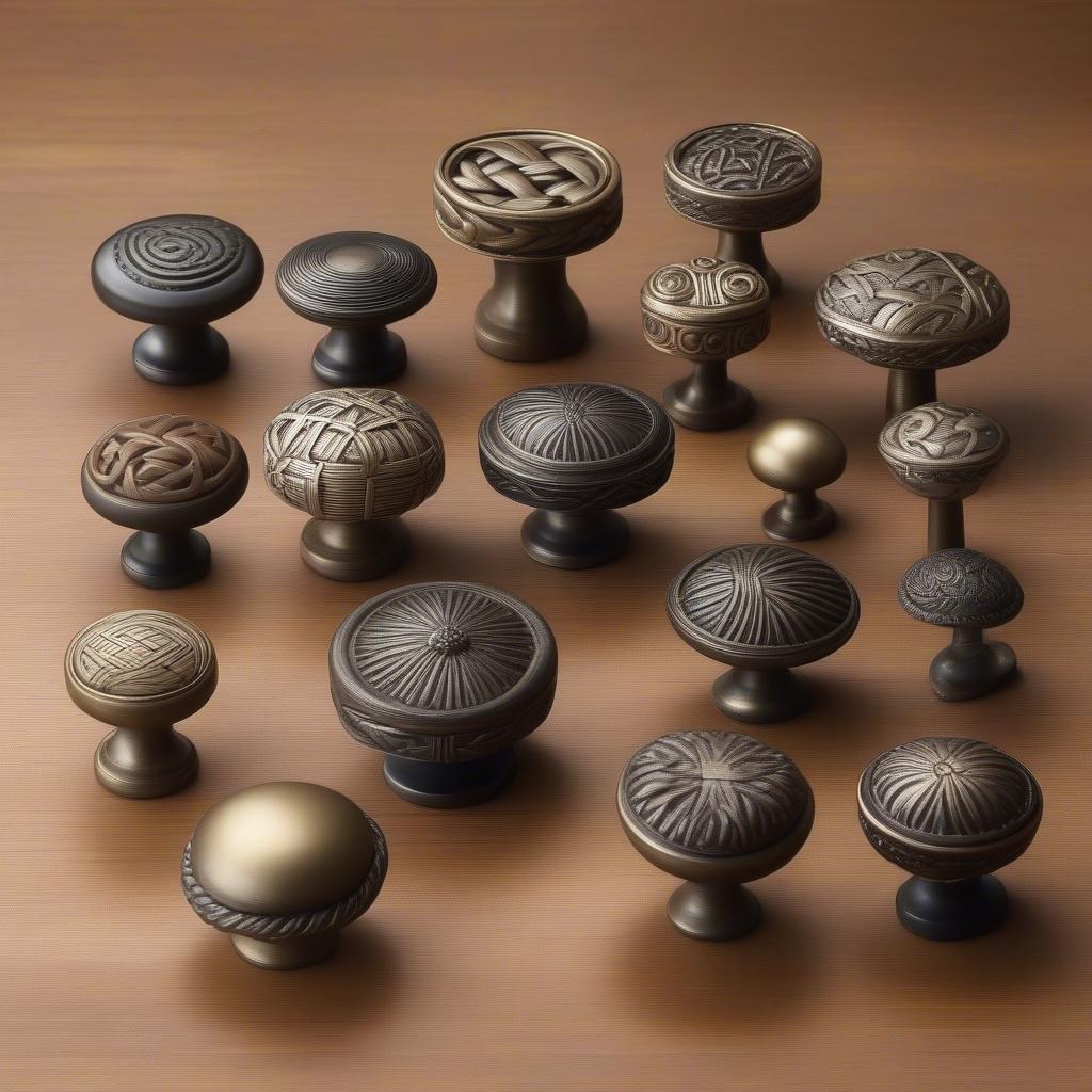 Different Styles of Basket Weave Cabinet Knobs