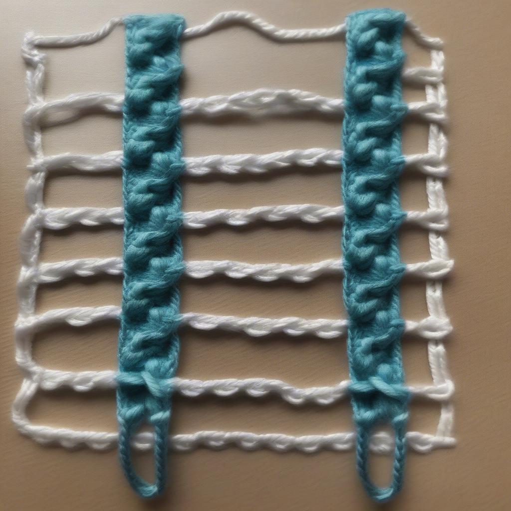 Basket Weave Cable Stitch Basic Steps