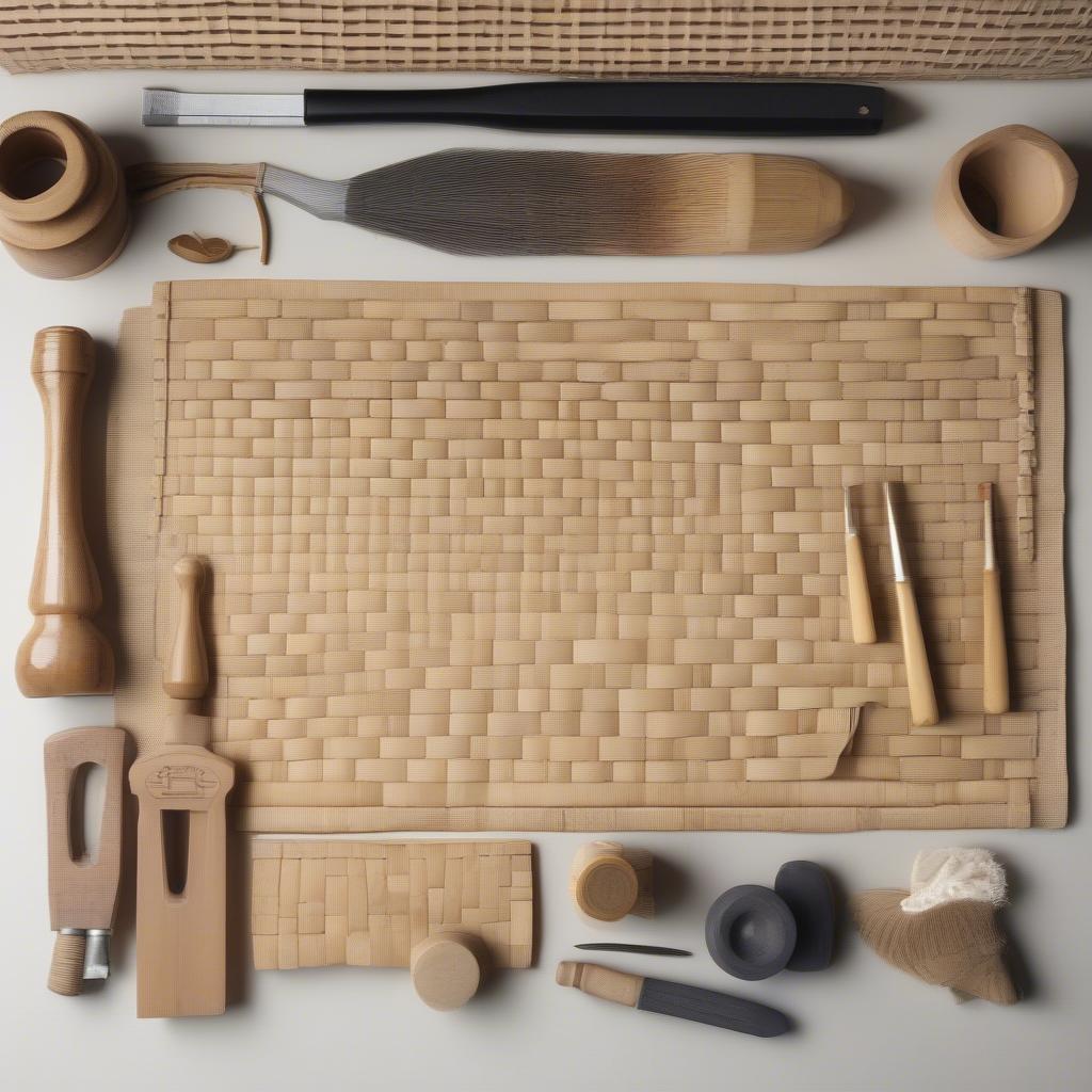 Basket Weave Carving Tools and Materials