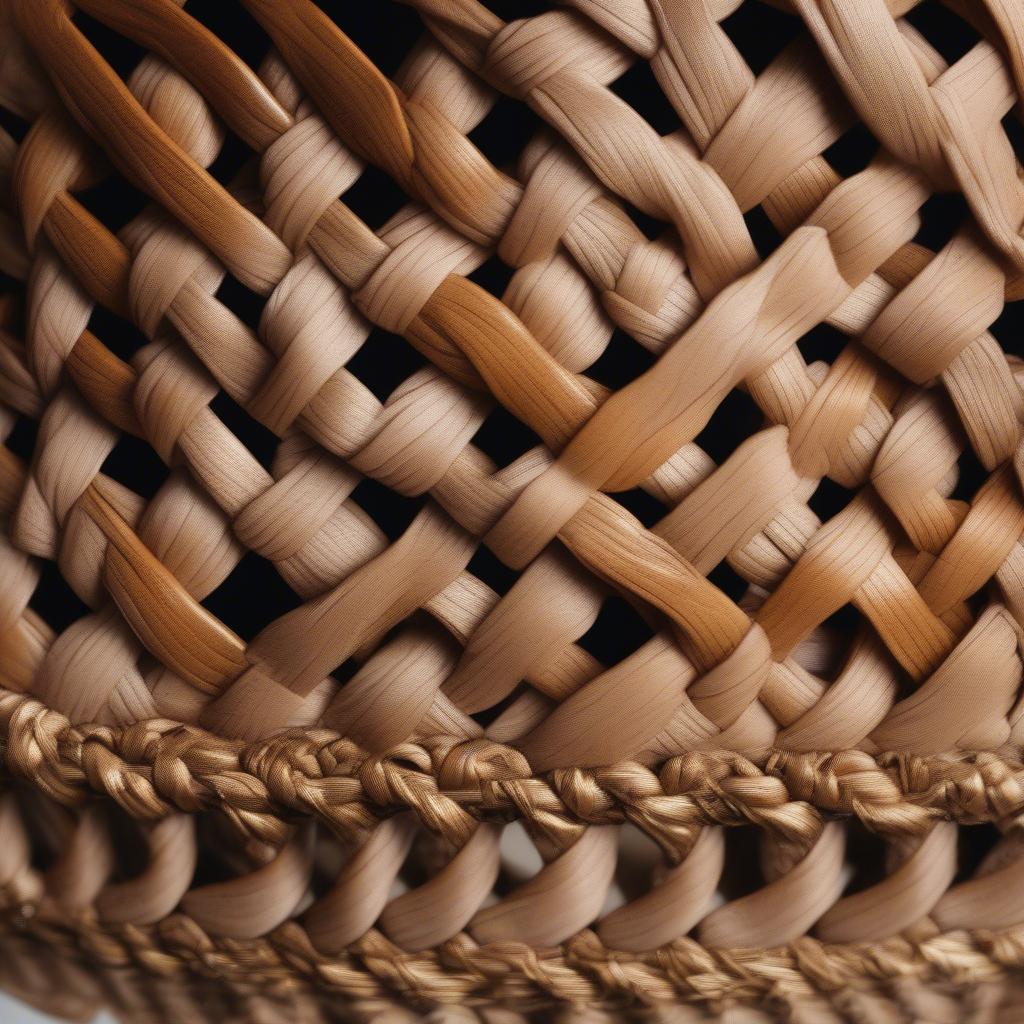 Close-up of a Basket Weave Belt