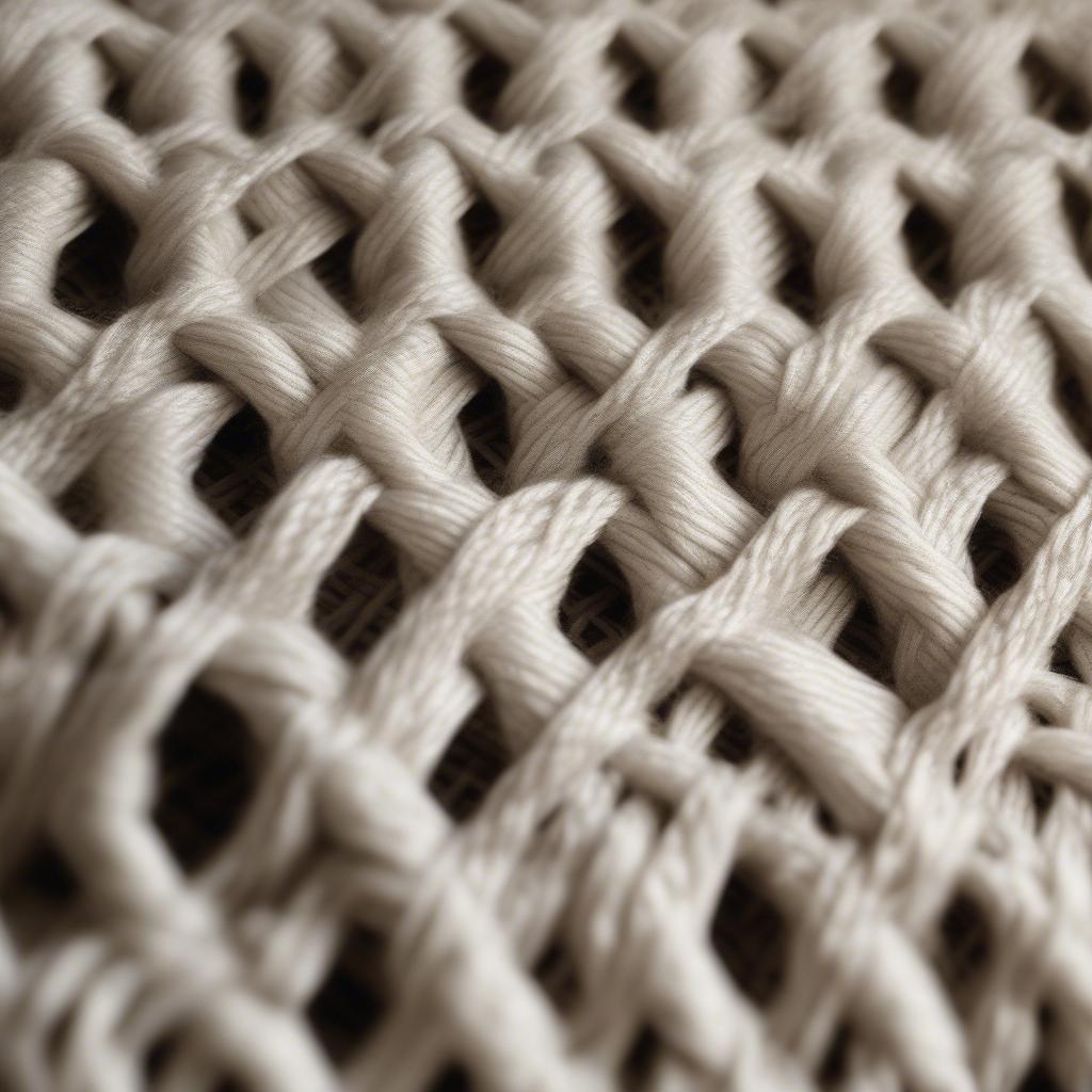 Close-Up of Basket Weave Cloth