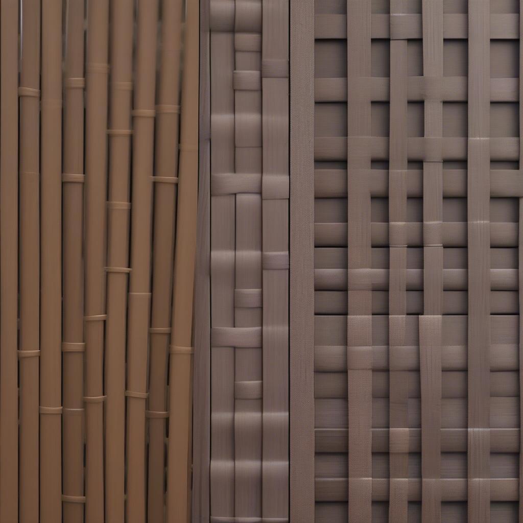 Various Basket Weave Composite Fence Styles in Los Angeles