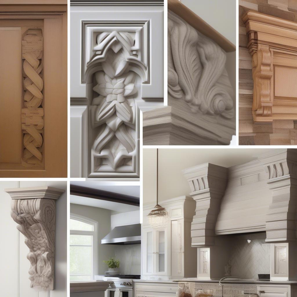 Basket Weave Corbels in Different Room Settings