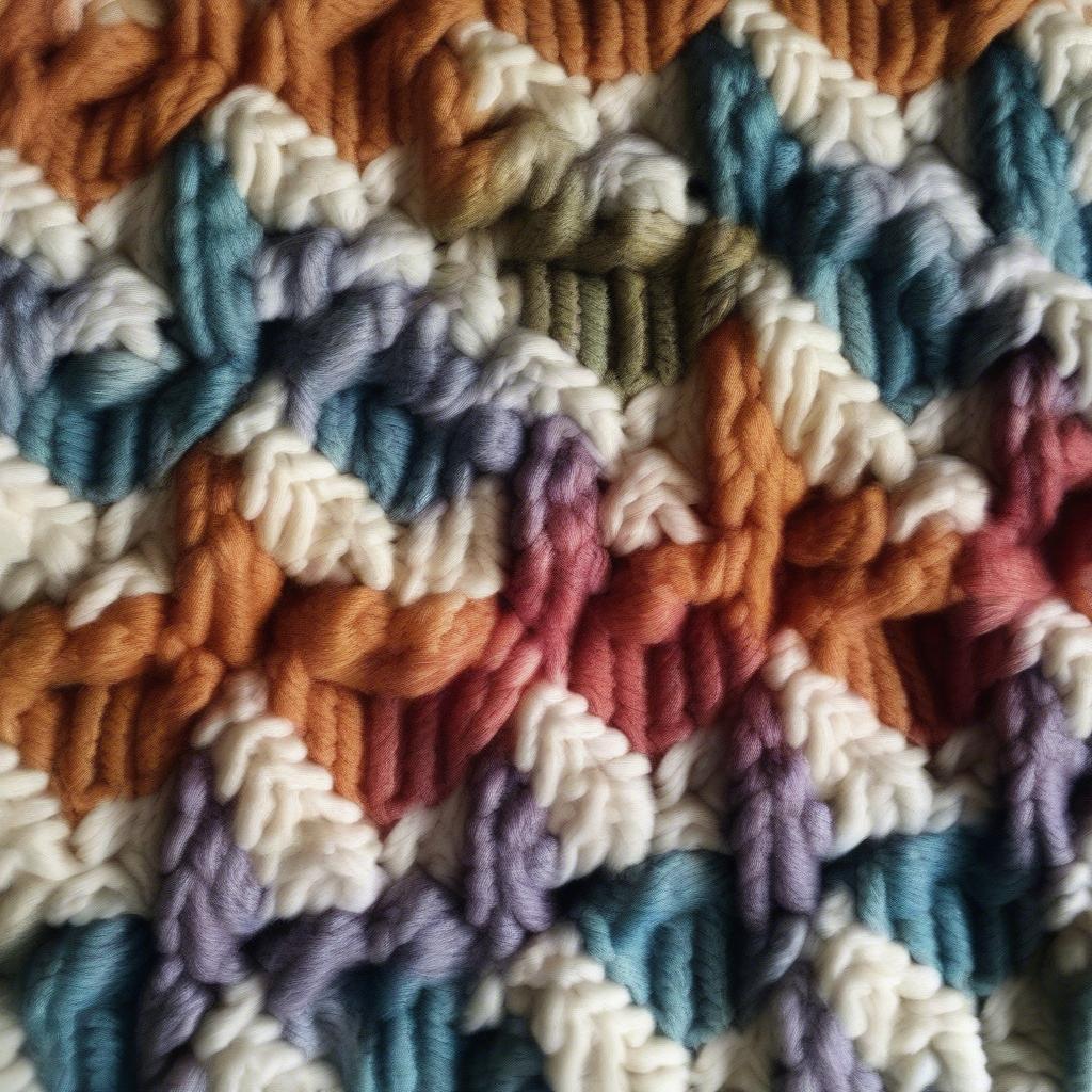 Basket Weave Crochet Blanket Free Pattern