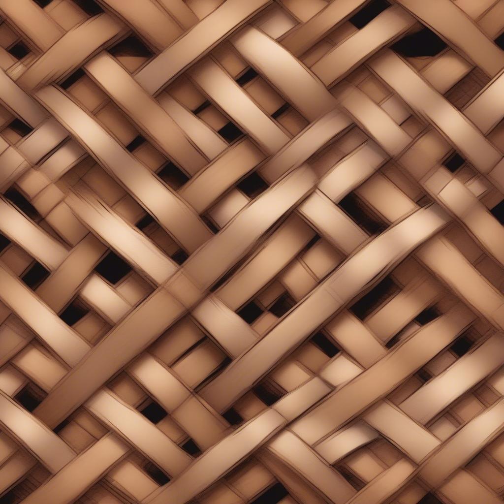 Basket Weave Cutting Board Weaving Process