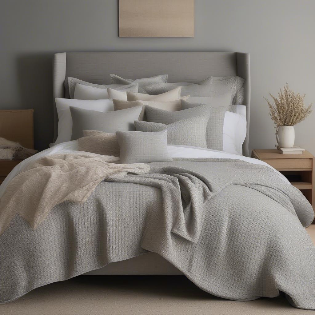 Styling Ideas for a Basket Weave Duvet Cover