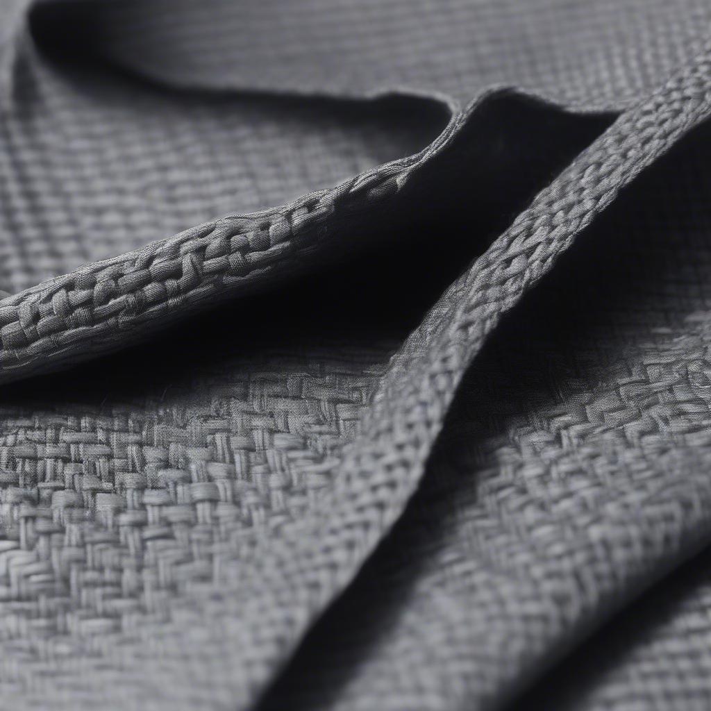 Basket weave elastic used in the waistband of trousers