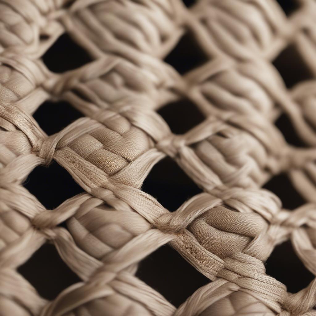 Close-up of Basket Weave Espadrilles