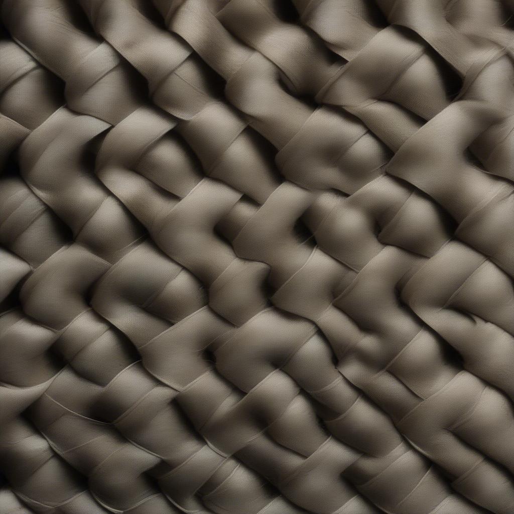 Close-up view of basket weave fabric showcasing its intricate texture and crisscross pattern