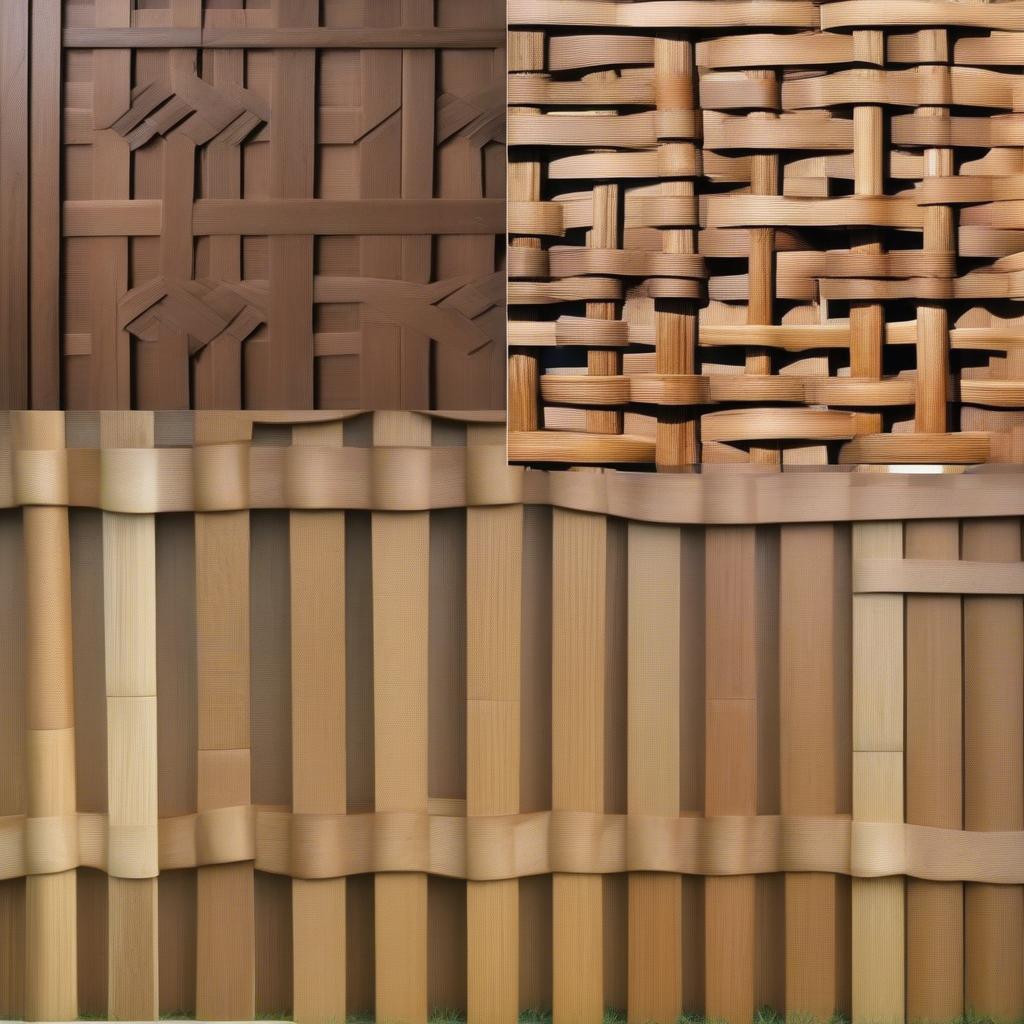 Basket Weave Fence Variations