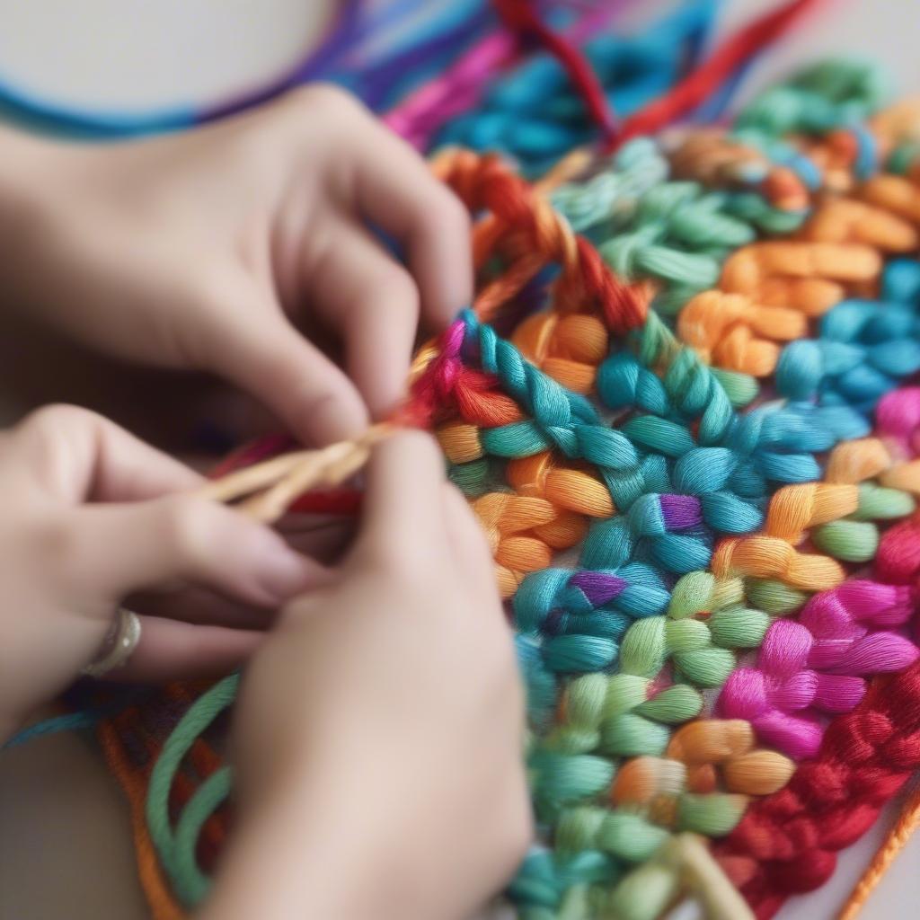 Basket Weave Friendship Bracelet Tutorial