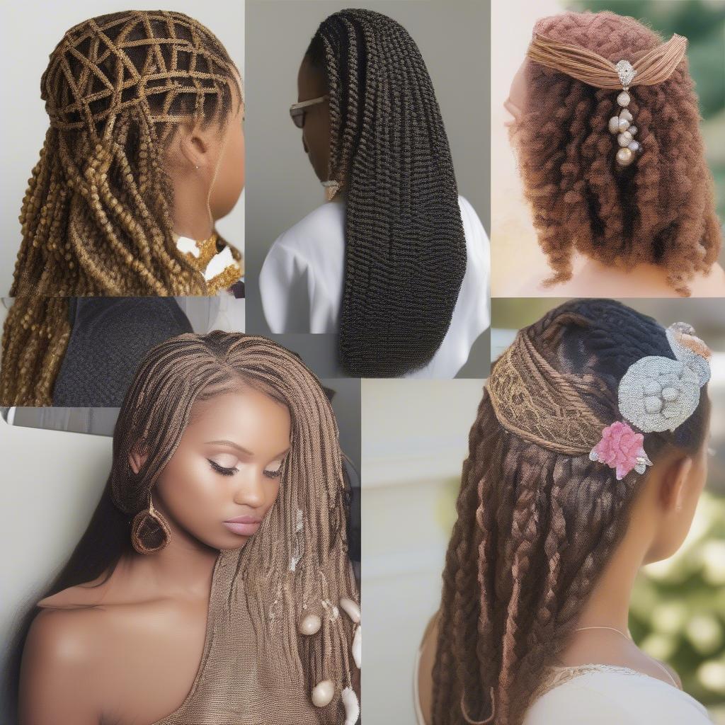 Different Basket Weave Hairstyle Variations