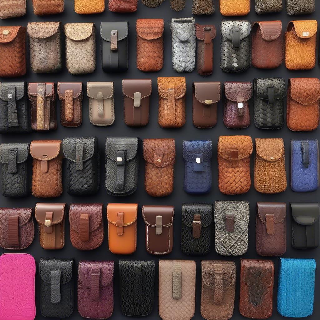 Different Styles of Basket Weave X Large Cell Phone Holsters