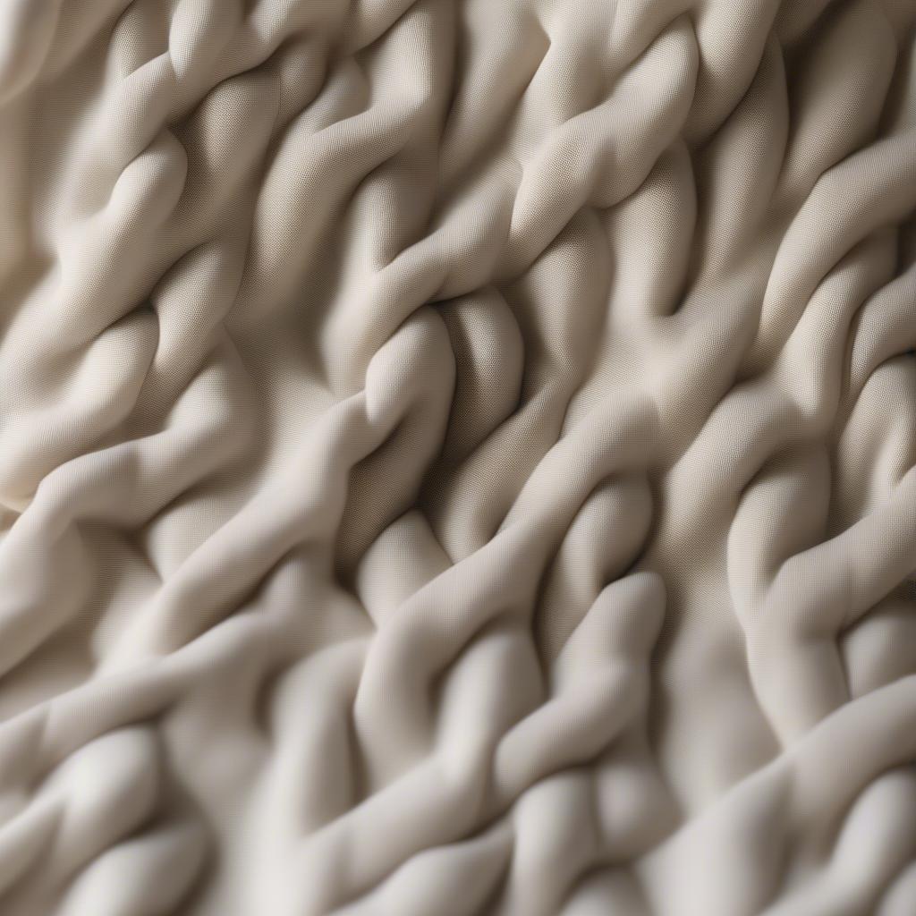 Close-up of a Basket Weave Jersey Comforter Showing the Textured Pattern