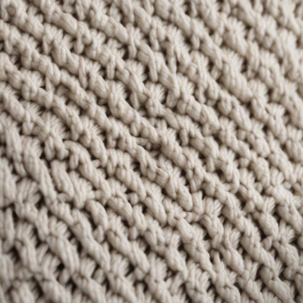 Basket Weave Knit Swatch Example