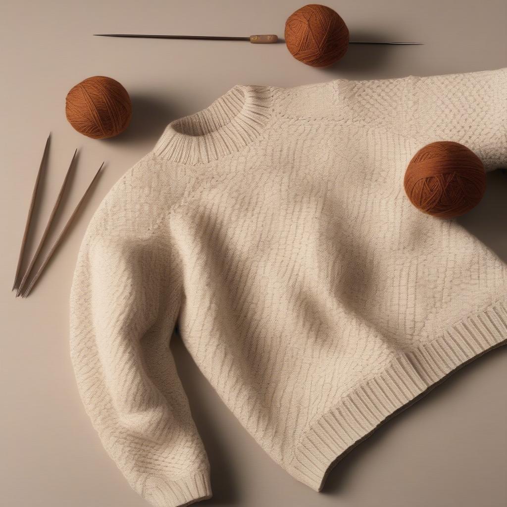 Basket Weave Knit Sweater