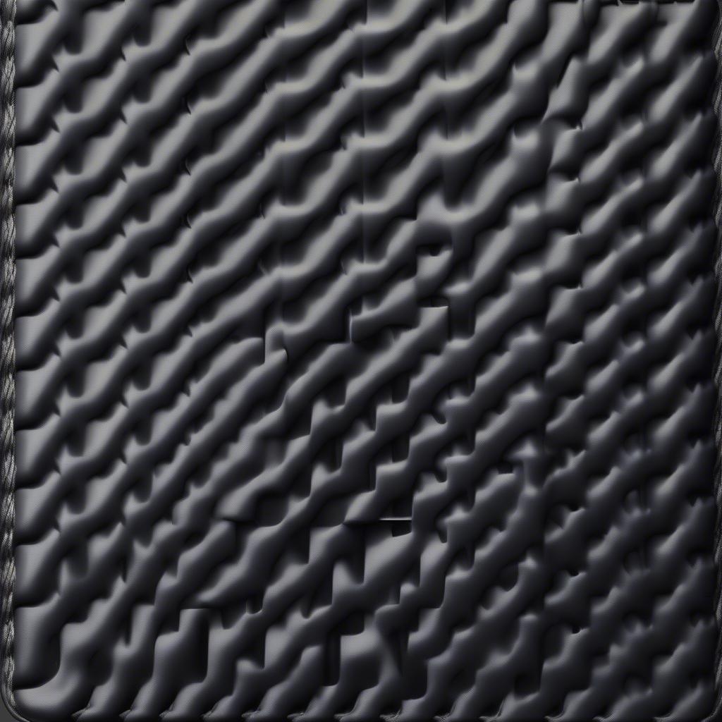 A minimalist wallet crafted from basket weave black kydex