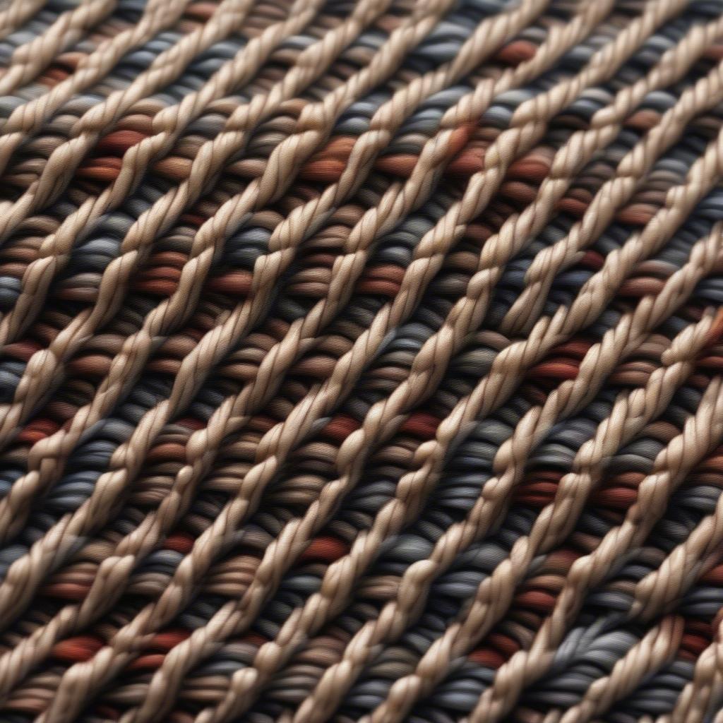 Close-up of basket weave needlepoint stitch