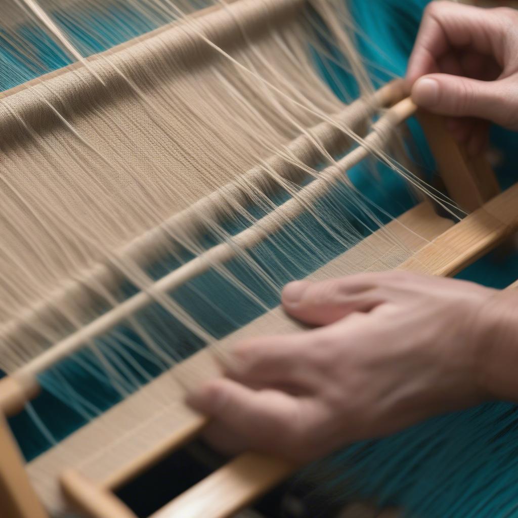 Basket Weave on a Rigid Heddle Loom