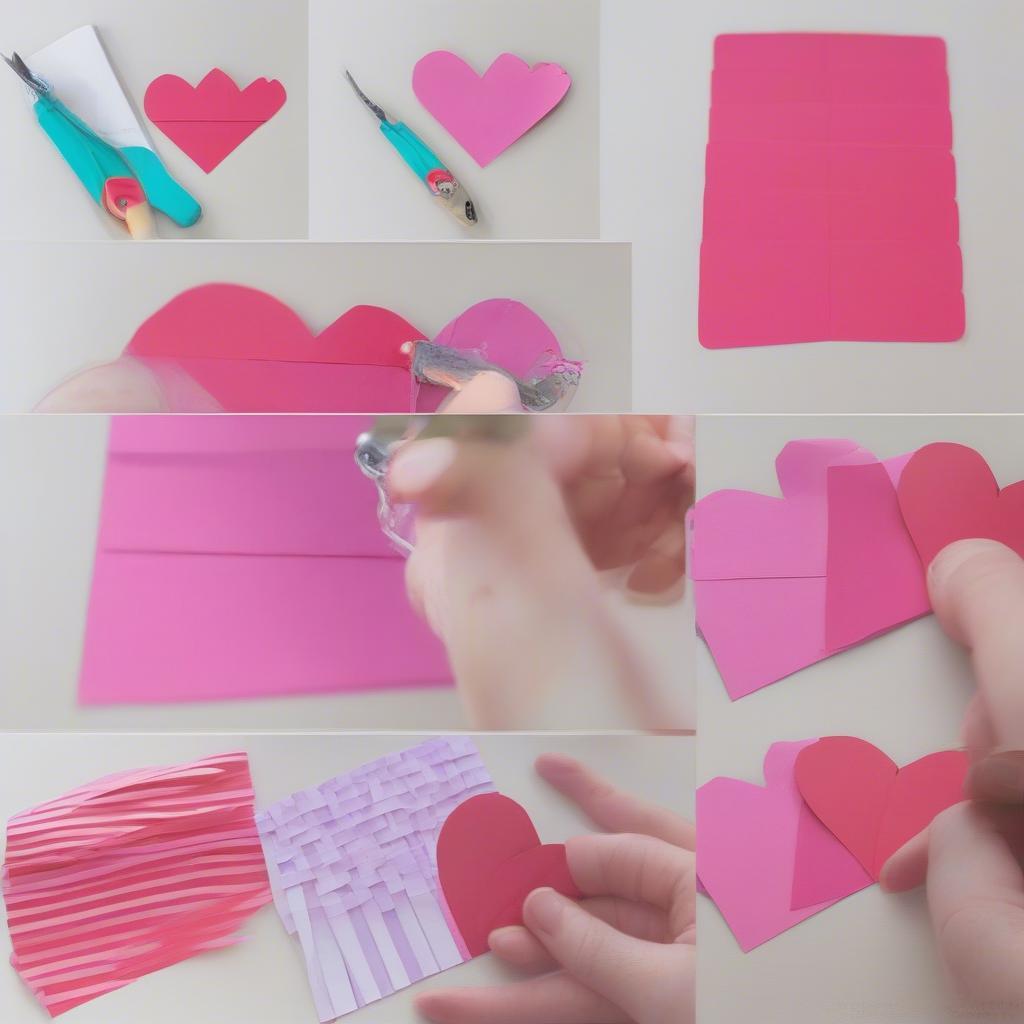 Basket Weave Paper Valentine Tutorial