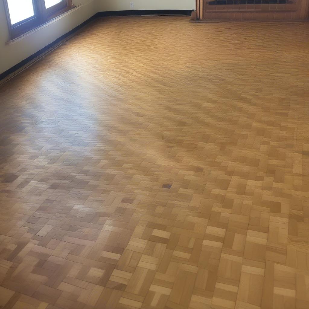 Refinishing a Basket Weave Parquet Floor