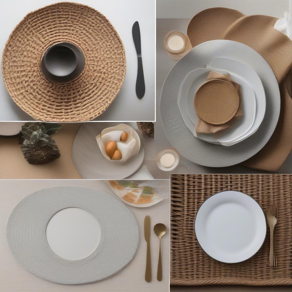 Styling Basket Weave Placemats: Casual, Formal, Mixed Textures