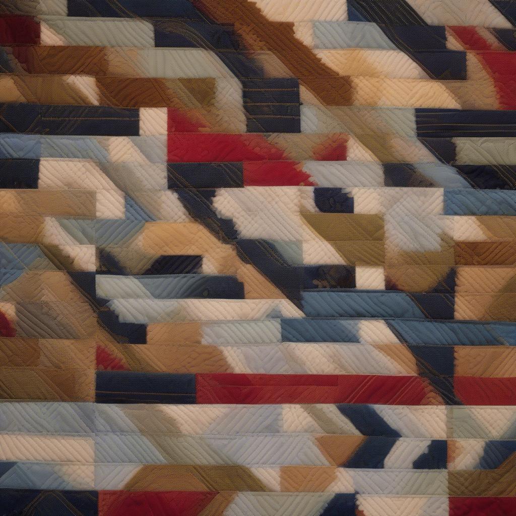 Example of a Basket Weave Quilt Pattern