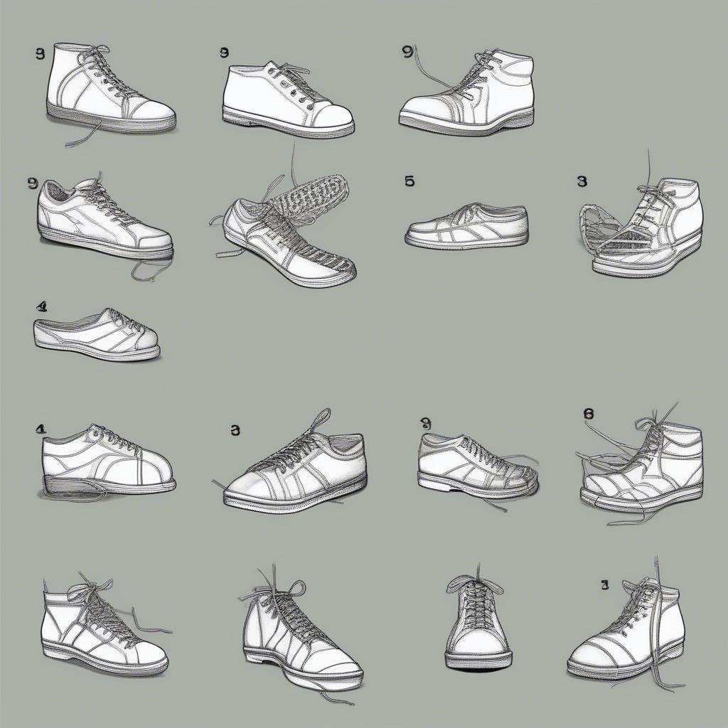 Different Lacing Techniques for Basket Weave Shoelaces