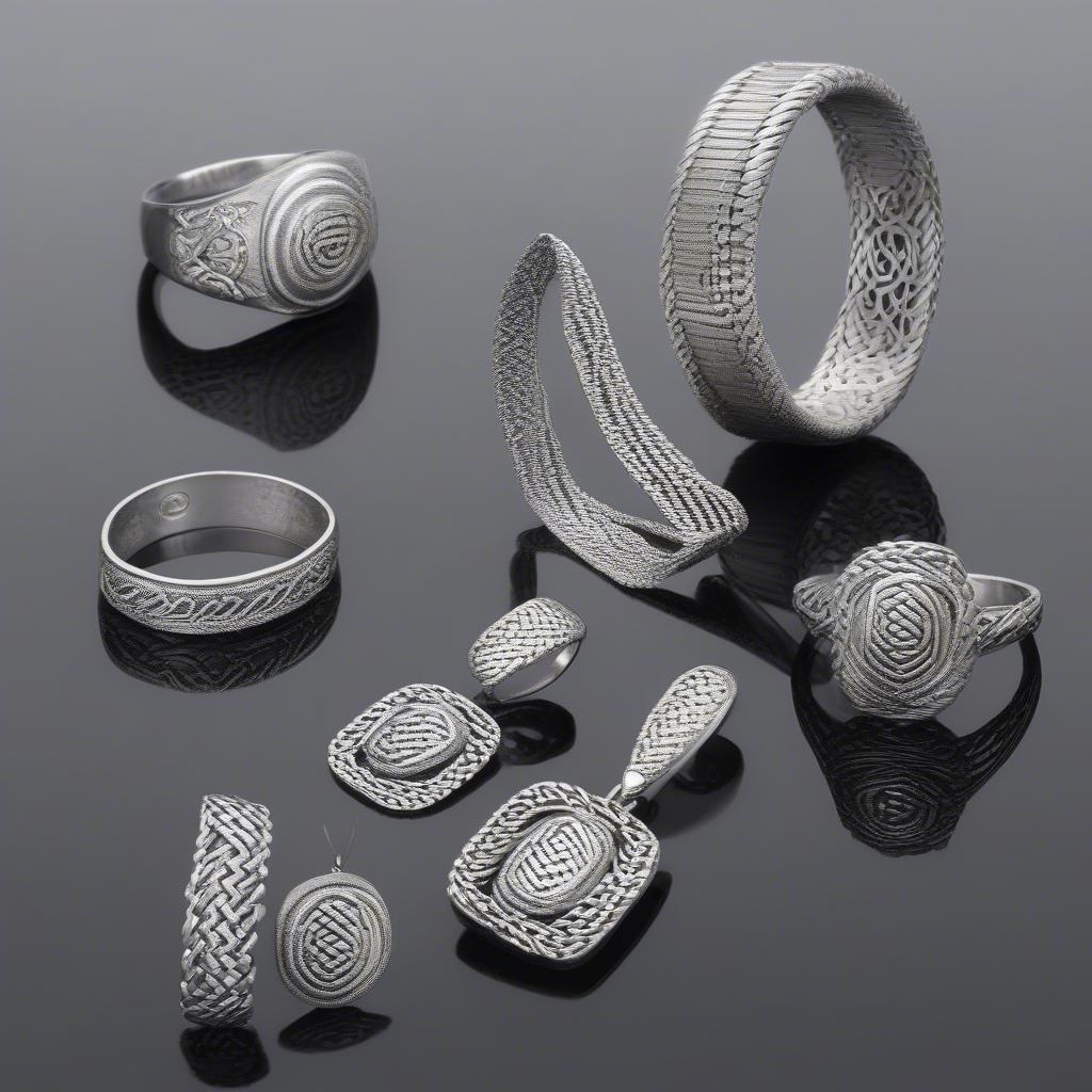 Basket Weave Silver Jewelry