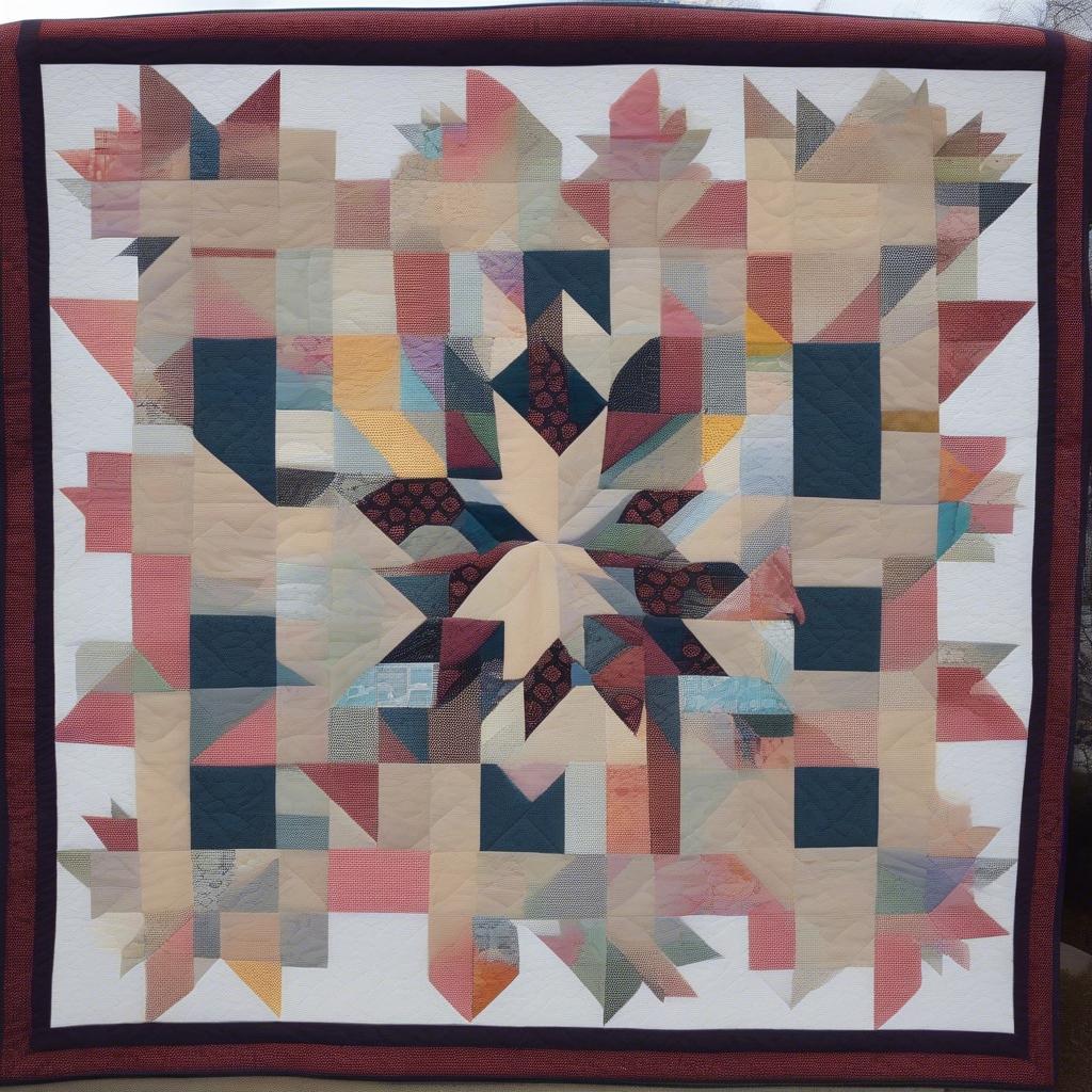 Basket Weave Star Quilt Variation