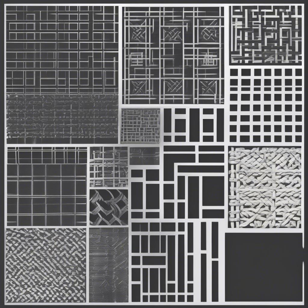 Various Types of Basket Weave Stencils for Different Crafts