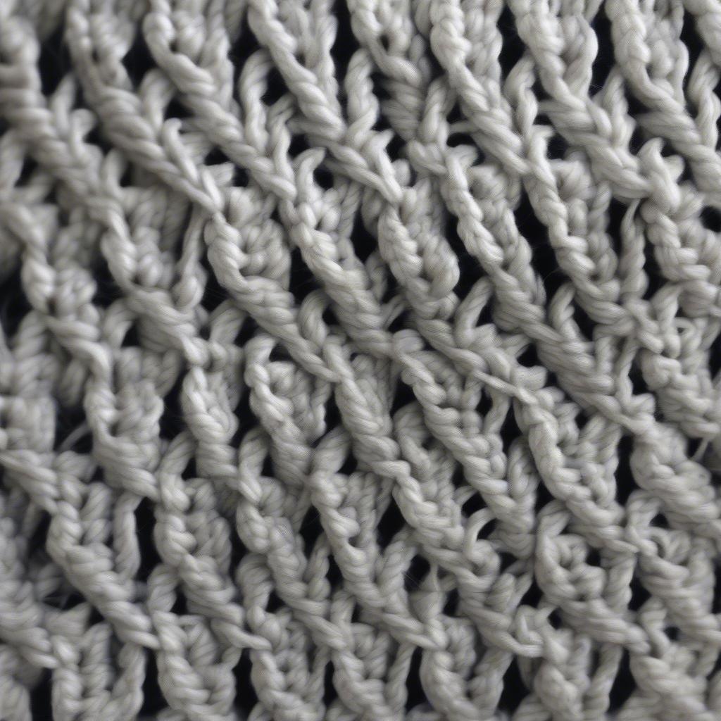 Close-up of Basket Weave Stitch