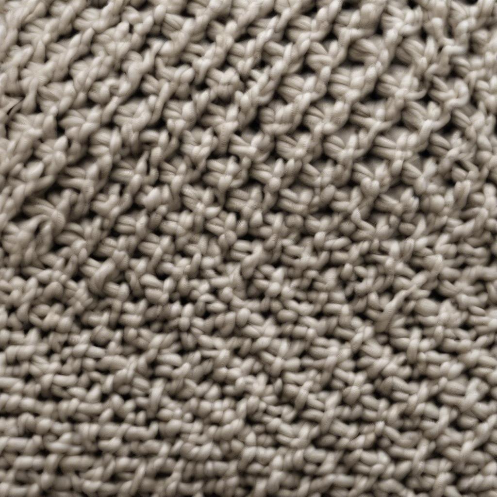 Close-up of the Basket Weave Stitch