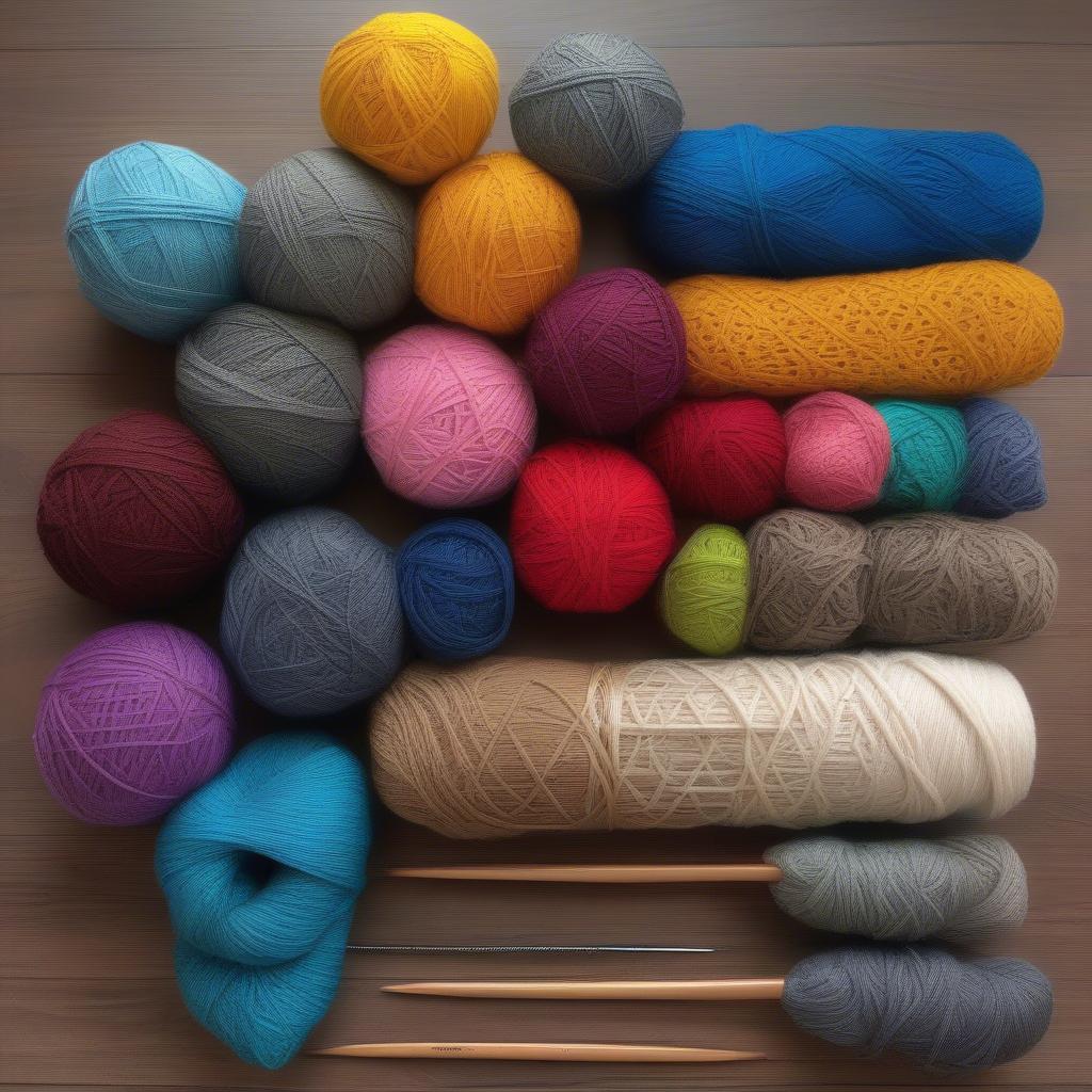 Yarn Selection for Multicolor Basket Weave Stitch