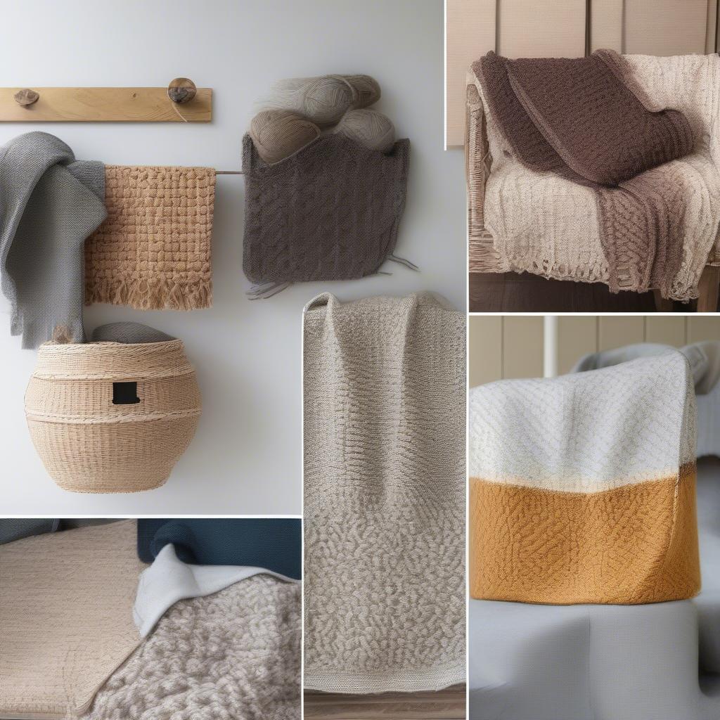 Various Projects Using the Basket Weave Stitch