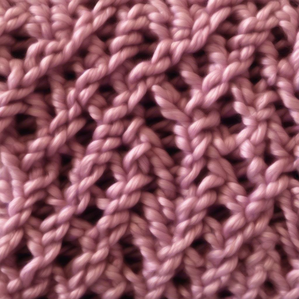 Step-by-step guide on how to crochet the basket weave stitch, demonstrating the front post and back post double crochets.