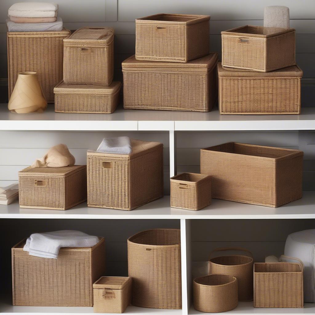 Different Types of Basket Weave Storage Boxes